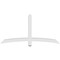Ekena Millwork Bellingham Architectural Grade PVC Gable Bracket, 72"W x 36"H x 4"D x 4"F, 12/12 Pitch GBP072X36X0404BEL00 - alternate 5